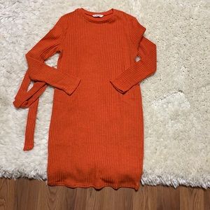 Shein Girl Ribbed Orange Sweater Vest-11/12